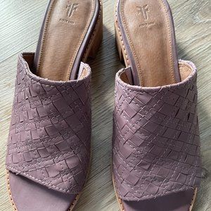 Frye Leather Heel Mule